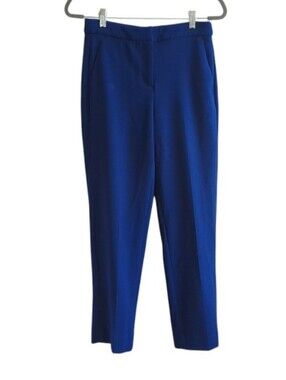 J.Crew Blue Kate Straight Leg Pants w Four Season Stretch Knit Pants Size 4